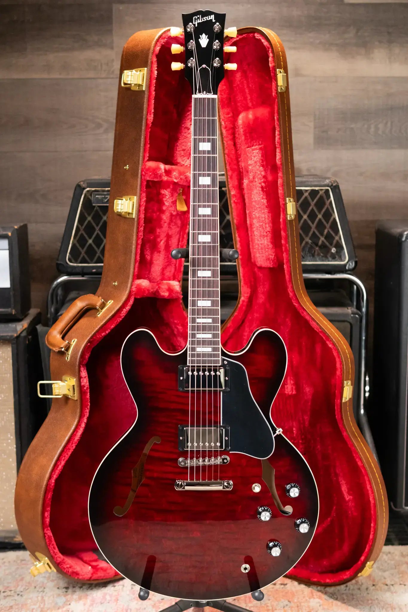 Gibson ES-335 Figured Semi-Hollow Electric Guitar - Blood Moon Burst with Hardshell Case