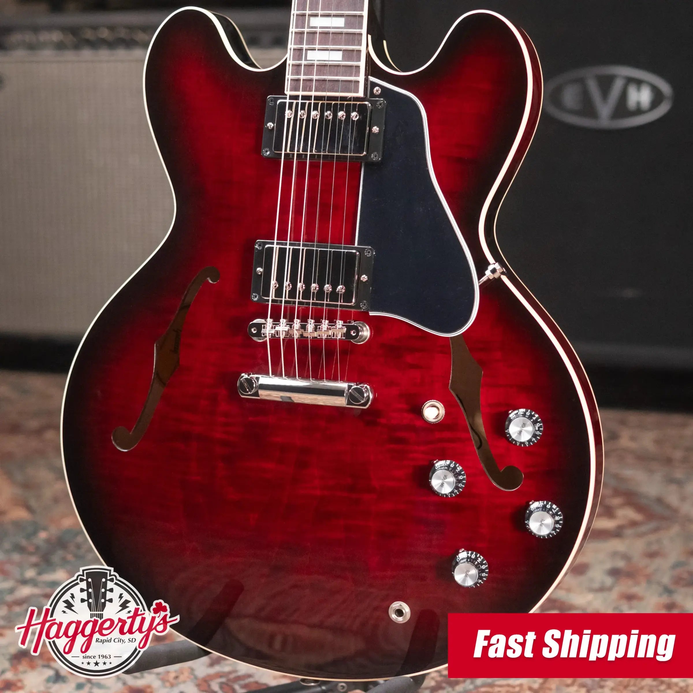 Gibson ES-335 Figured Semi-Hollow Electric Guitar - Blood Moon Burst with Hardshell Case