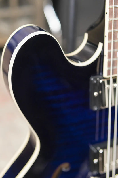 Gibson ES-335 Figured Semi-Hollow Electric Guitar - Deep Ocean Burst with Hardshell Case