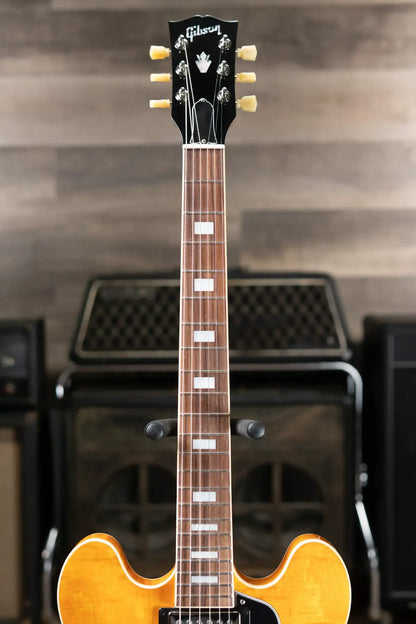 Gibson ES-335 Figured Semi-Hollow Electric Guitar - Honey Amber with Hardshell Case