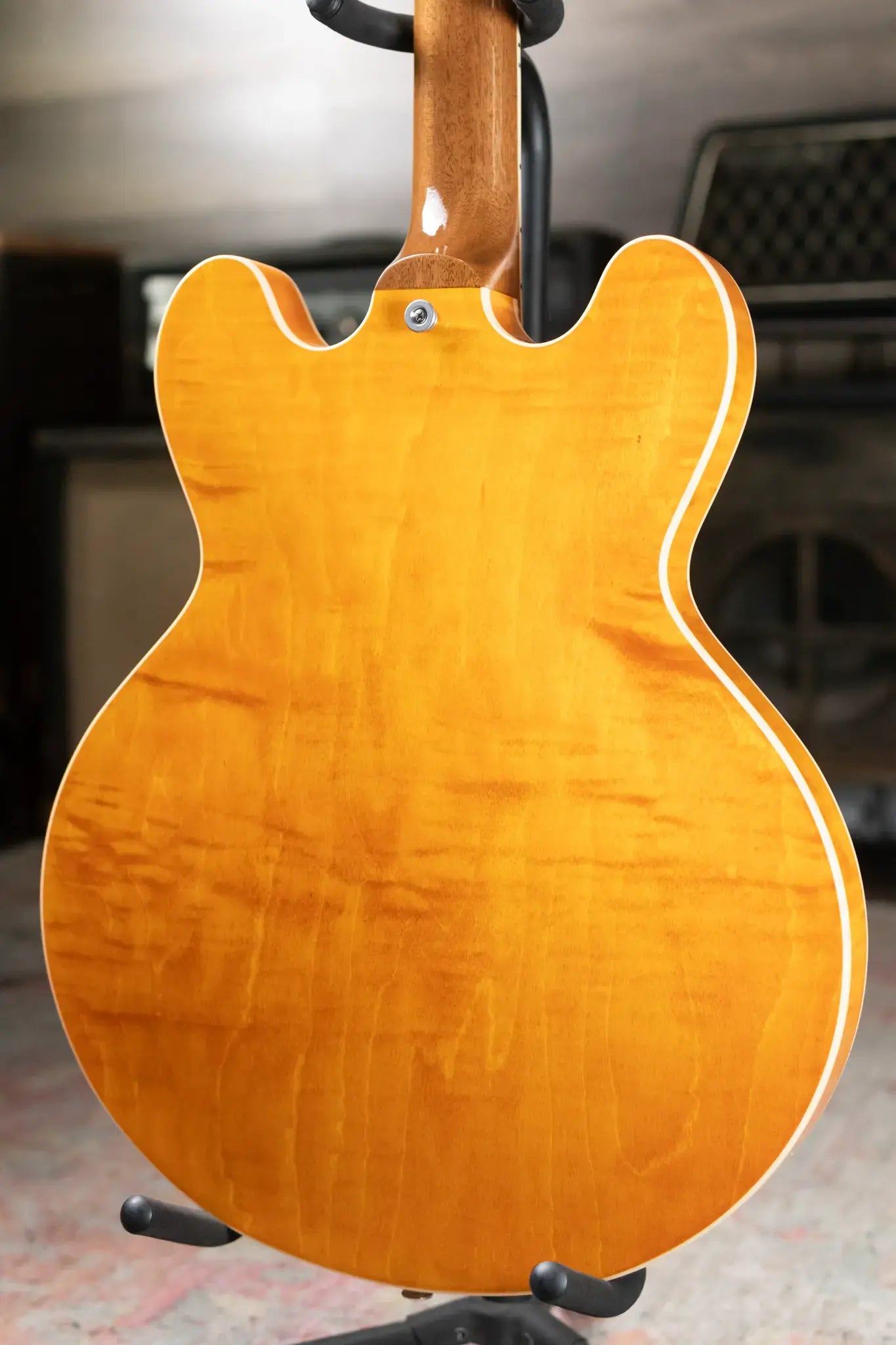Gibson ES-335 Figured Semi-Hollow Electric Guitar - Honey Amber with Hardshell Case