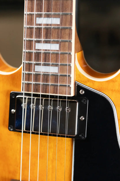 Gibson ES-335 Figured Semi-Hollow Electric Guitar - Honey Amber with Hardshell Case