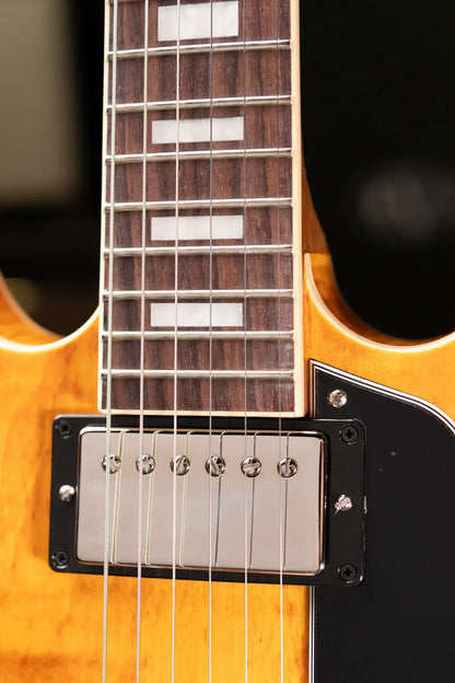 Gibson ES-335 Figured Semi-Hollow Electric Guitar - Honey Amber with Hardshell Case
