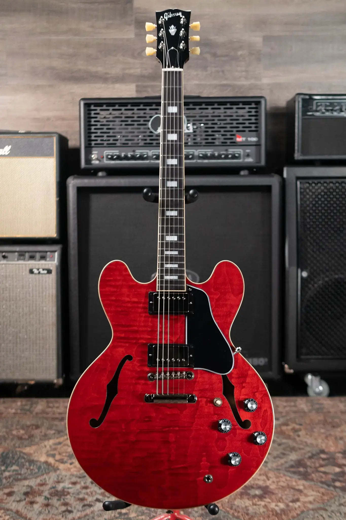 Gibson ES-335 Figured Semi-Hollow Electric Guitar - Sixties Cherry with Hardshell Case