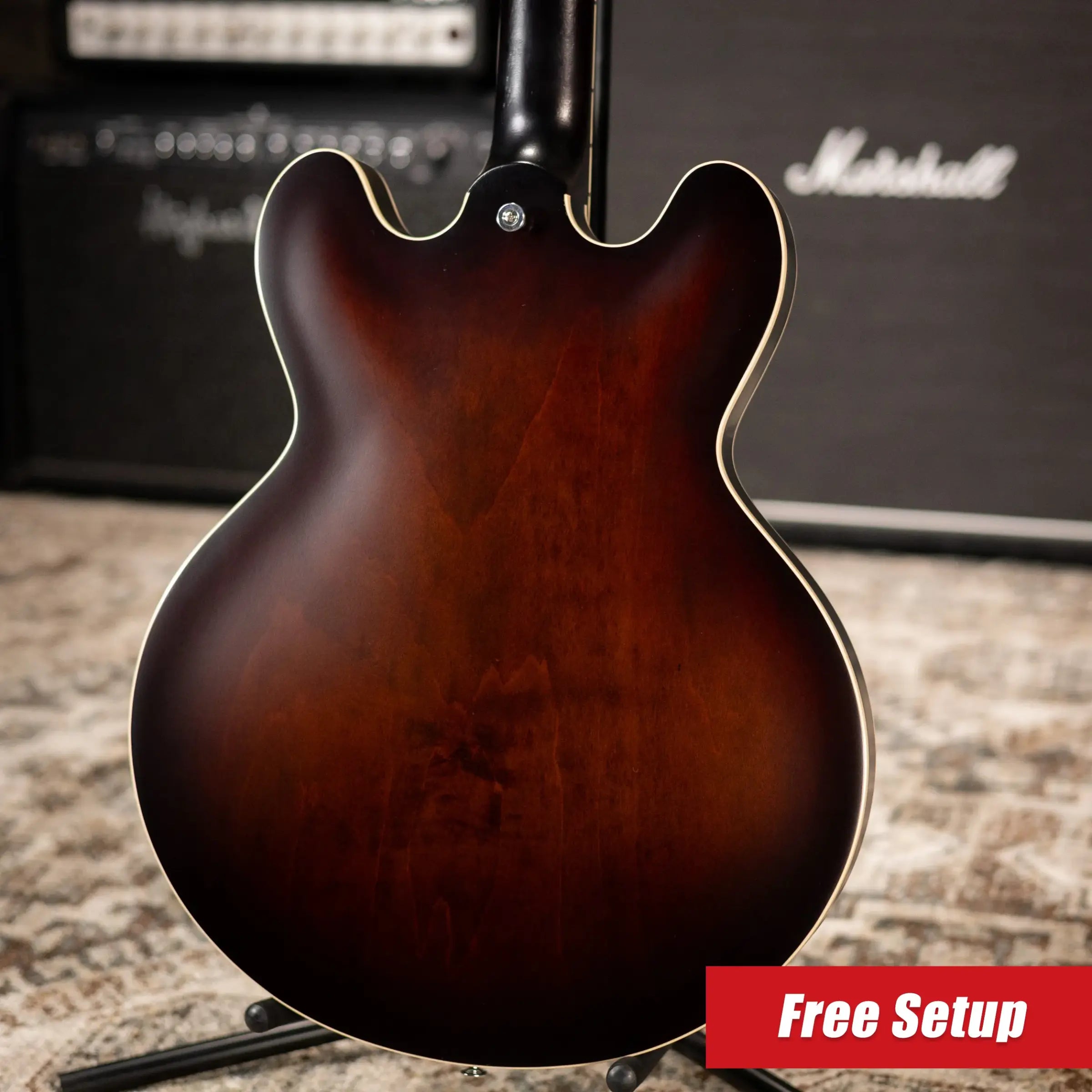 Gibson ES-335 Satin Semi-Hollow Electric Guitar - Smokehouse Satin with Hardshell Case