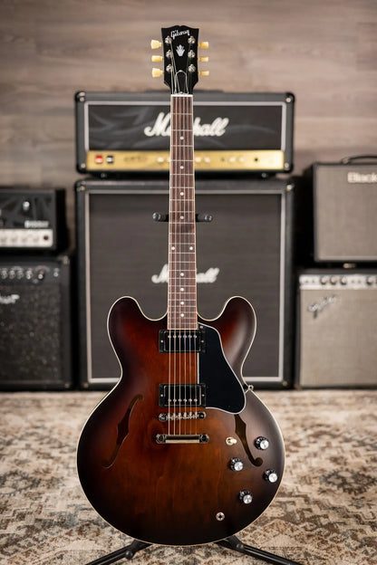 Gibson ES-335 Satin Semi-Hollow Electric Guitar - Smokehouse Satin with Hardshell Case