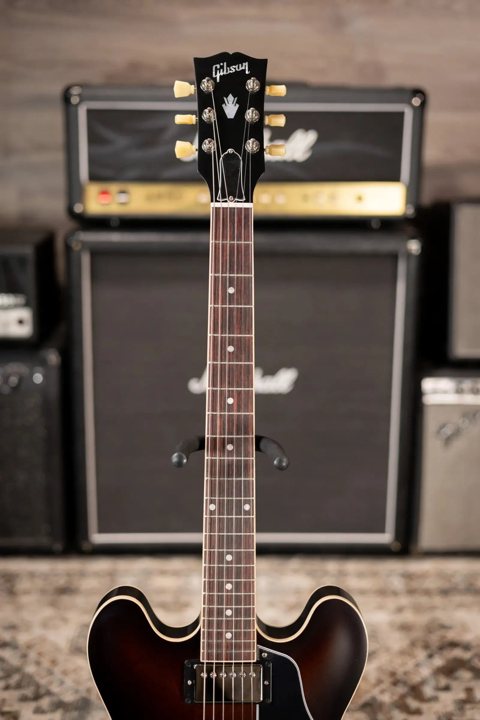 Gibson ES-335 Satin Semi-Hollow Electric Guitar - Smokehouse Satin with Hardshell Case