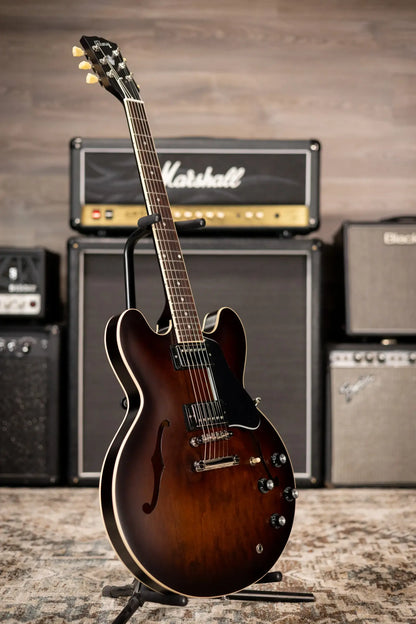 Gibson ES-335 Satin Semi-Hollow Electric Guitar - Smokehouse Satin with Hardshell Case