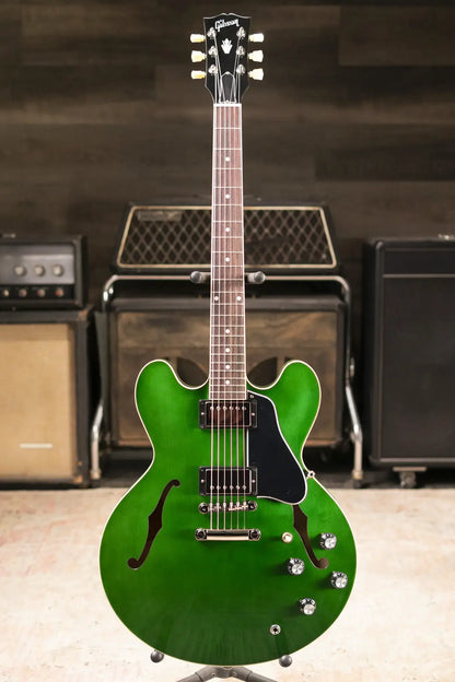 Gibson ES-335 Semi-Hollow Electric Guitar - Spearmint with Hardshell Case