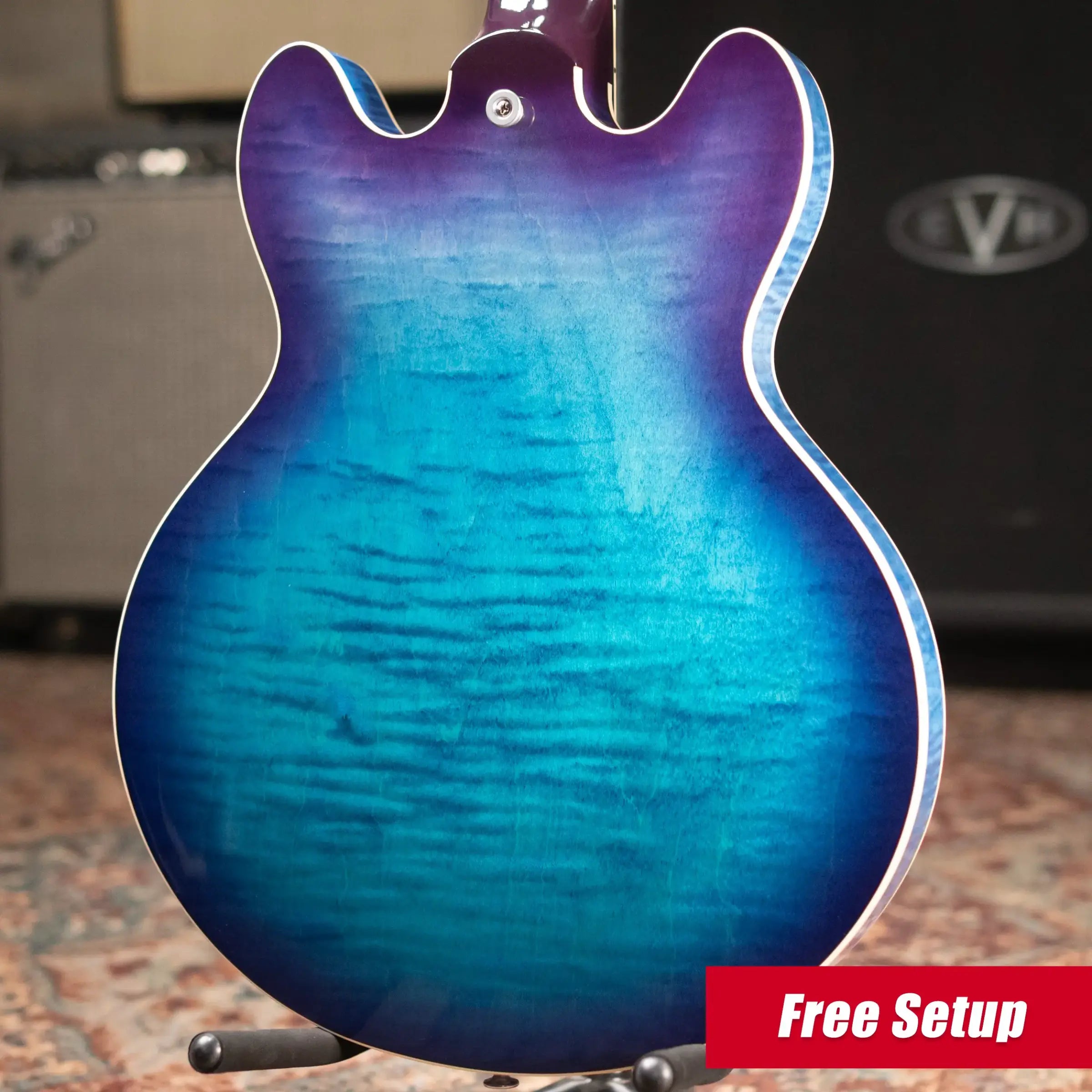 Gibson ES-339 Figured Semi-Hollow Electric Guitar - Blueberry Burst with Hardshell Case