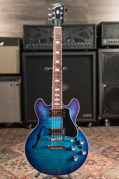 Gibson ES-339 Figured Semi-Hollow Electric Guitar - Blueberry Burst with Hardshell Case