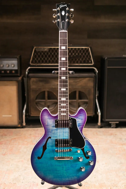 Gibson ES-339 Figured Semi-Hollow Electric Guitar - Blueberry Burst with Hardshell Case