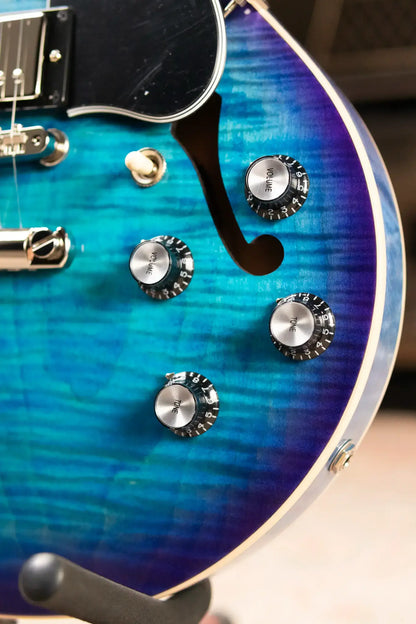 Gibson ES-339 Figured Semi-Hollow Electric Guitar - Blueberry Burst with Hardshell Case