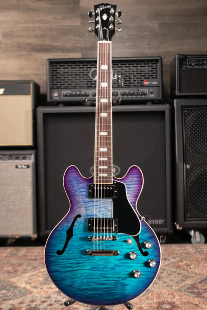 Gibson ES-339 Figured Semi-Hollow Electric Guitar - Blueberry Burst with Hardshell Case