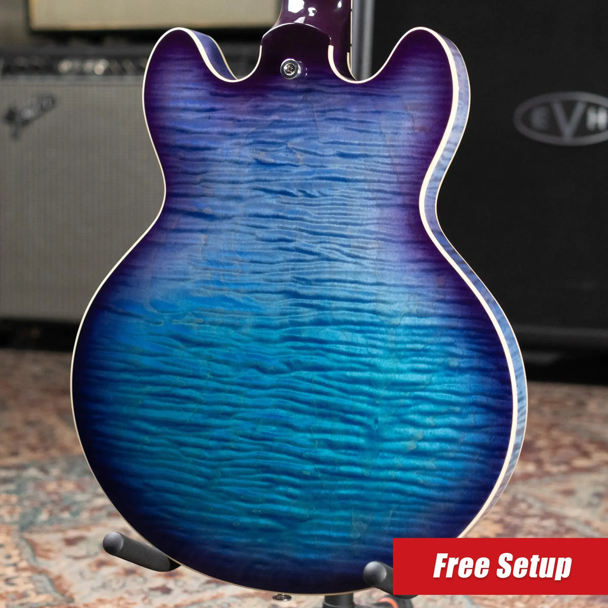 Gibson ES-339 Figured Semi-hollow Electric Guitar - Blueberry Burst with Hardshell Case