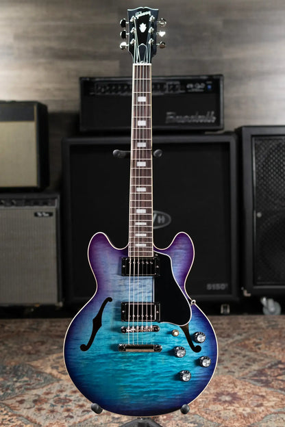 Gibson ES-339 Figured Semi-hollow Electric Guitar - Blueberry Burst with Hardshell Case