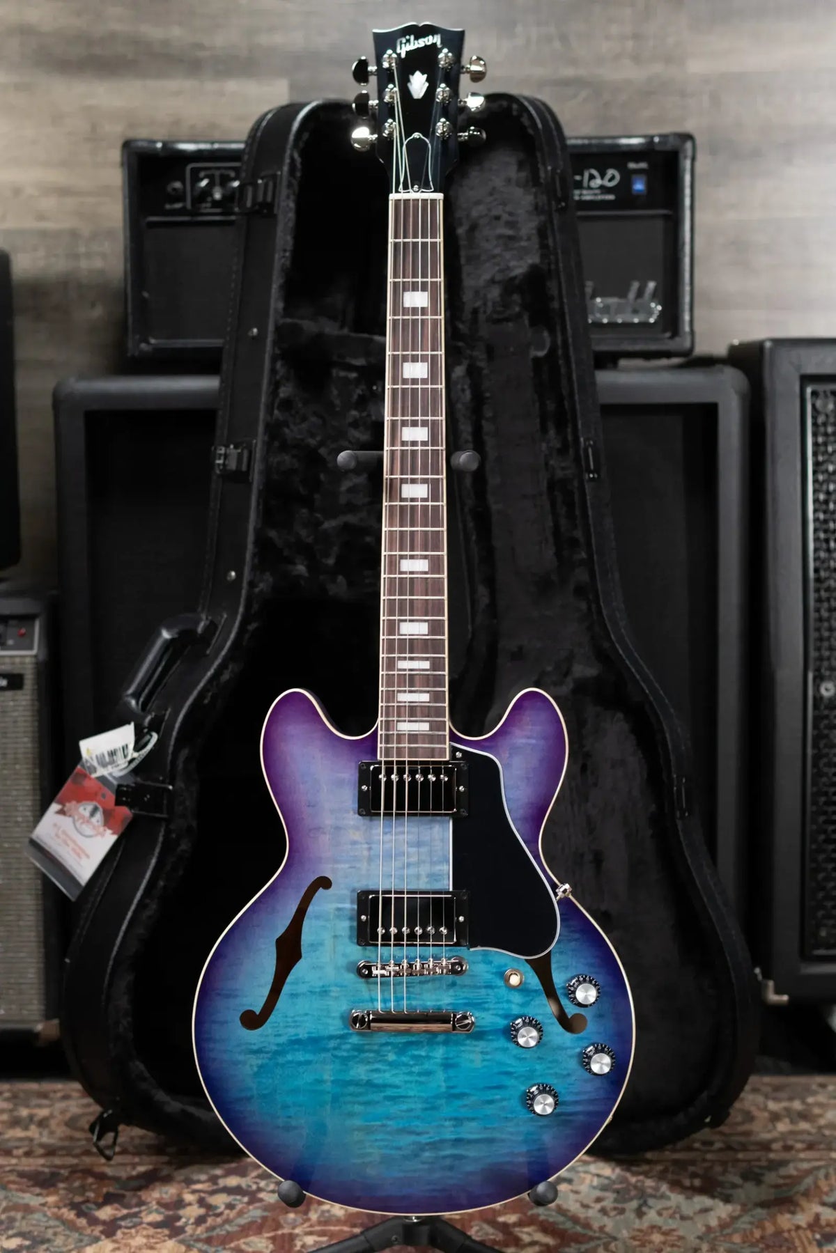 Gibson ES-339 Figured Semi-hollow Electric Guitar - Blueberry Burst with Hardshell Case