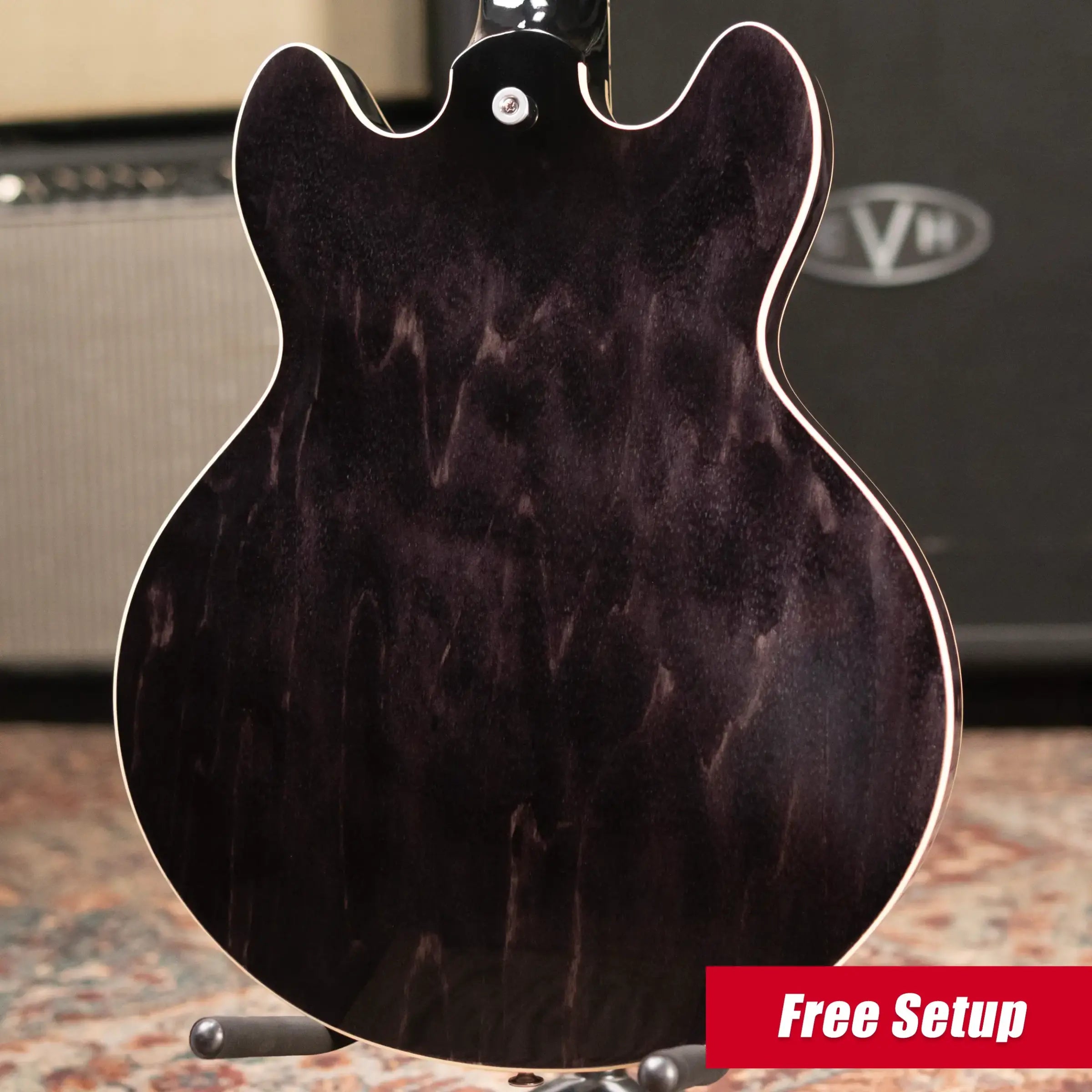 Gibson ES-339 Semi-Hollow Electric Guitar - Trans Ebony with Hardshell Case