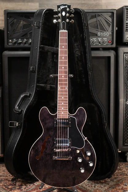 Gibson ES-339 Semi-Hollow Electric Guitar - Trans Ebony with Hardshell Case