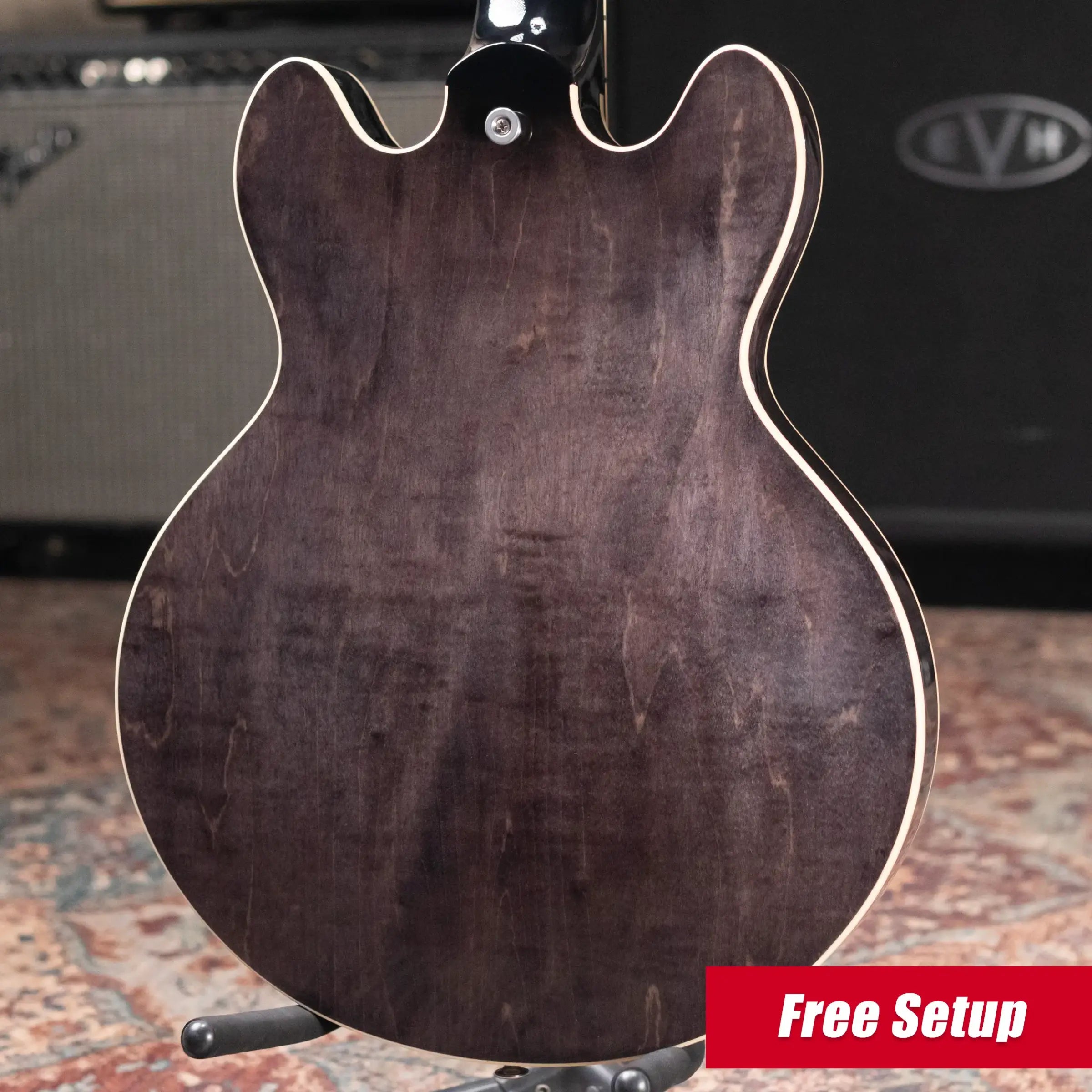 Gibson ES-339 Semi-Hollow Electric Guitar - Trans Ebony with Hardshell Case