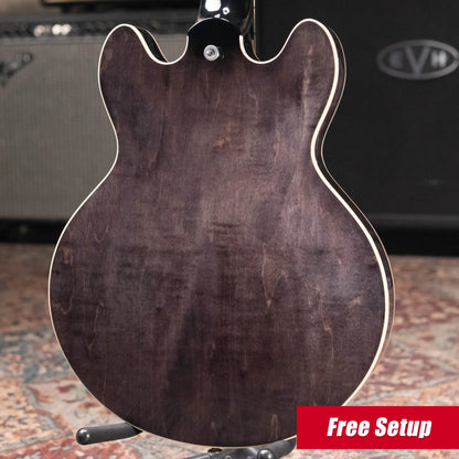 Gibson ES-339 Semi-Hollow Electric Guitar - Trans Ebony with Hardshell Case