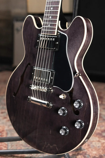 Gibson ES-339 Semi-Hollow Electric Guitar - Trans Ebony with Hardshell Case