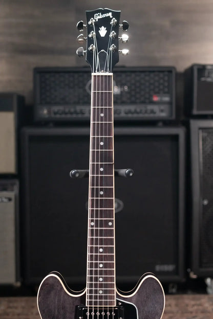 Gibson ES-339 Semi-Hollow Electric Guitar - Trans Ebony with Hardshell Case