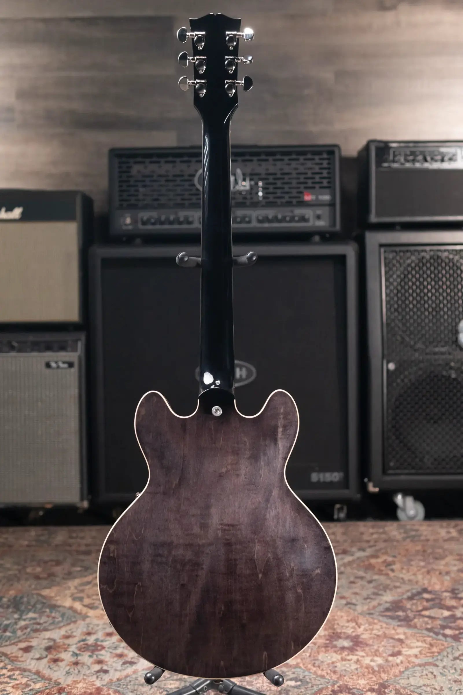 Gibson ES-339 Semi-Hollow Electric Guitar - Trans Ebony with Hardshell Case