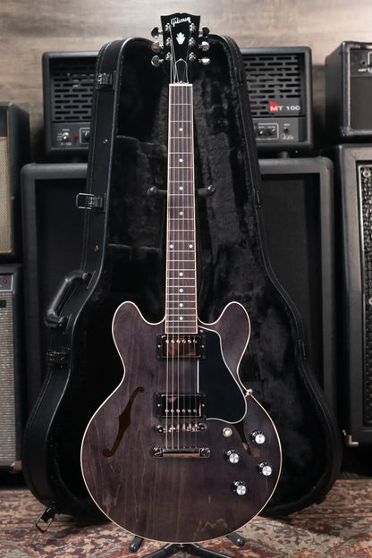 Gibson ES-339 Semi-Hollow Electric Guitar - Trans Ebony with Hardshell Case