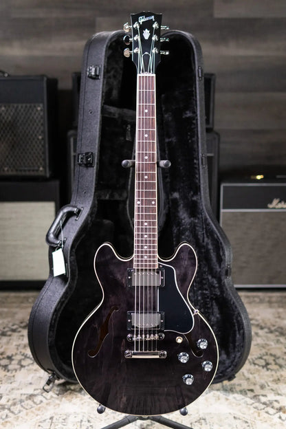 Gibson ES-339 Semi-Hollow Electric Guitar - Transparent Ebony with Hardshell Case