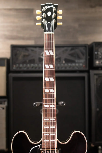 Gibson ES-345 Left-Handed Semi-Hollow Electric Guitar - Vintage Burst with Hardshell Case