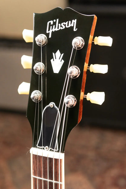 Gibson ES-345 Left-Handed Semi-Hollow Electric Guitar - Vintage Burst with Hardshell Case
