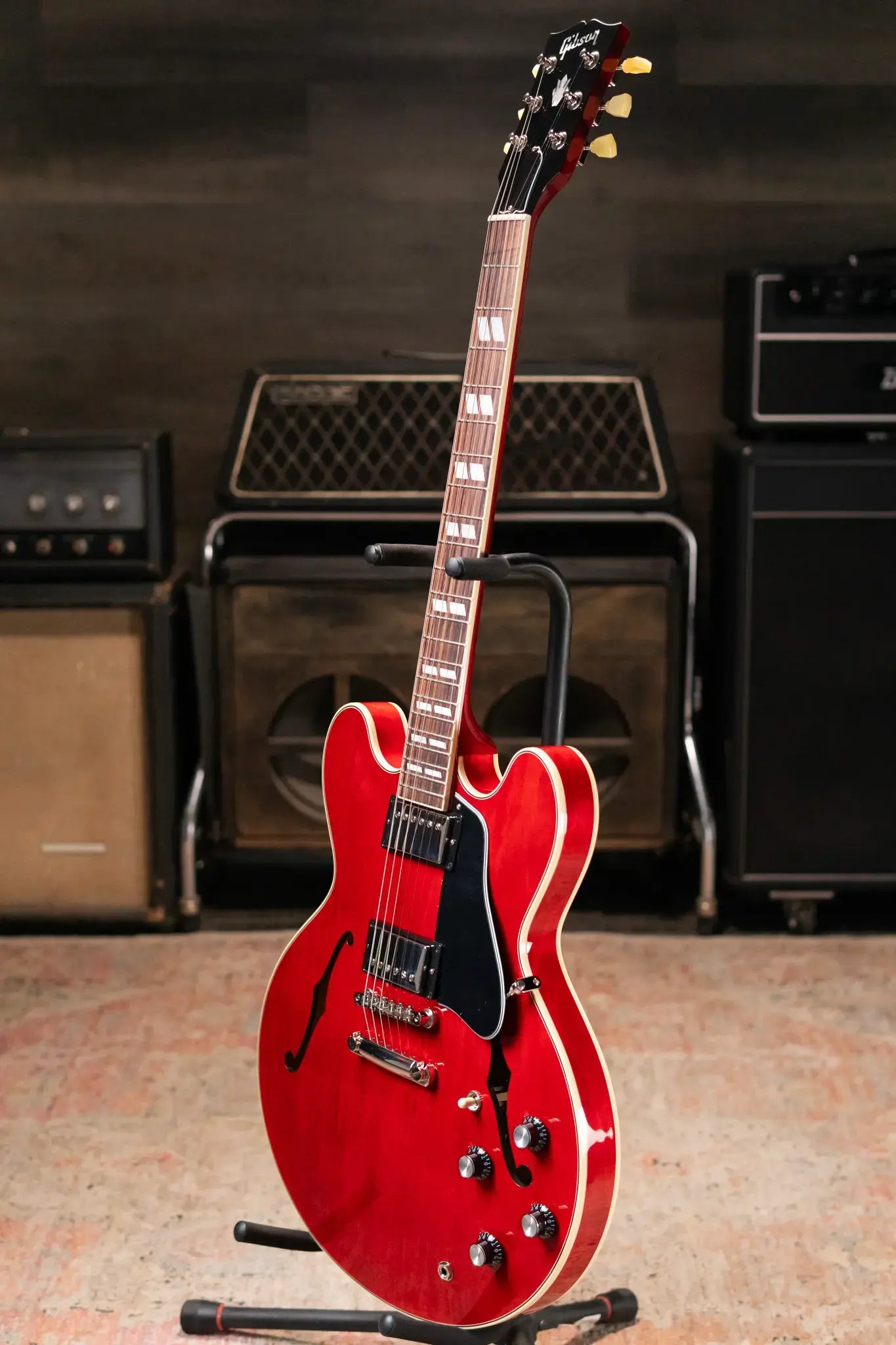 Gibson ES-345 Semi-Hollow Electric Guitar - Sixties Cherry with Hardshell Case