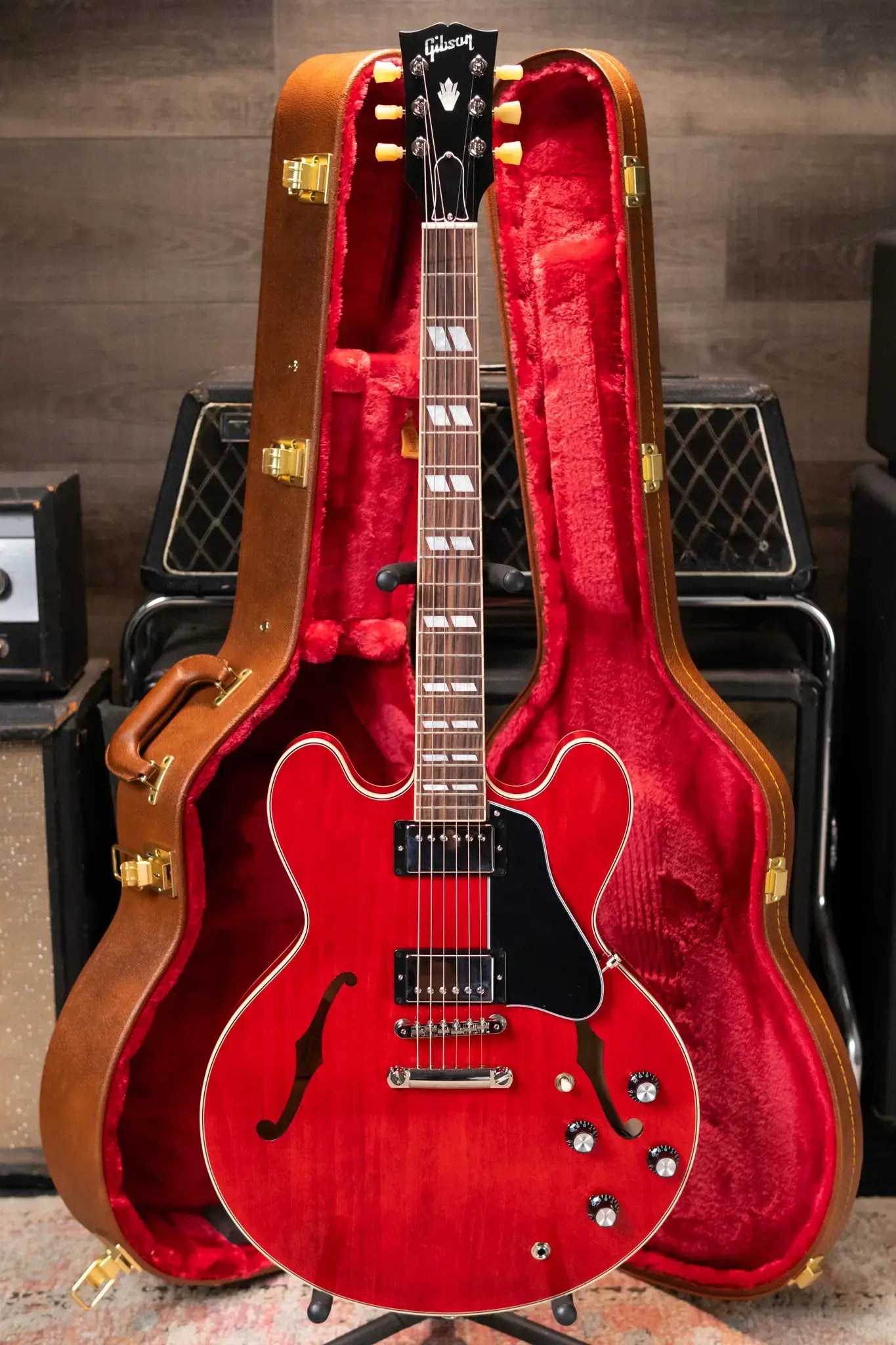 Gibson ES-345 Semi-Hollow Electric Guitar - Sixties Cherry with Hardshell Case