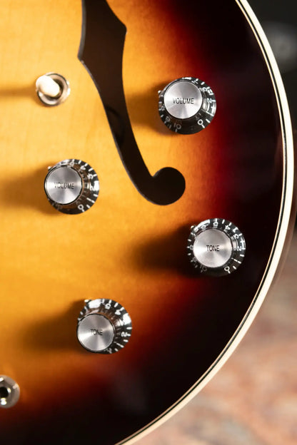 Gibson ES-345 Semi-Hollow Electric Guitar - Vintage Burst with Hardshell Case