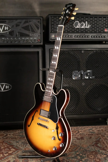 Gibson ES-345 Semi-Hollow Electric Guitar - Vintage Burst with Hardshell Case