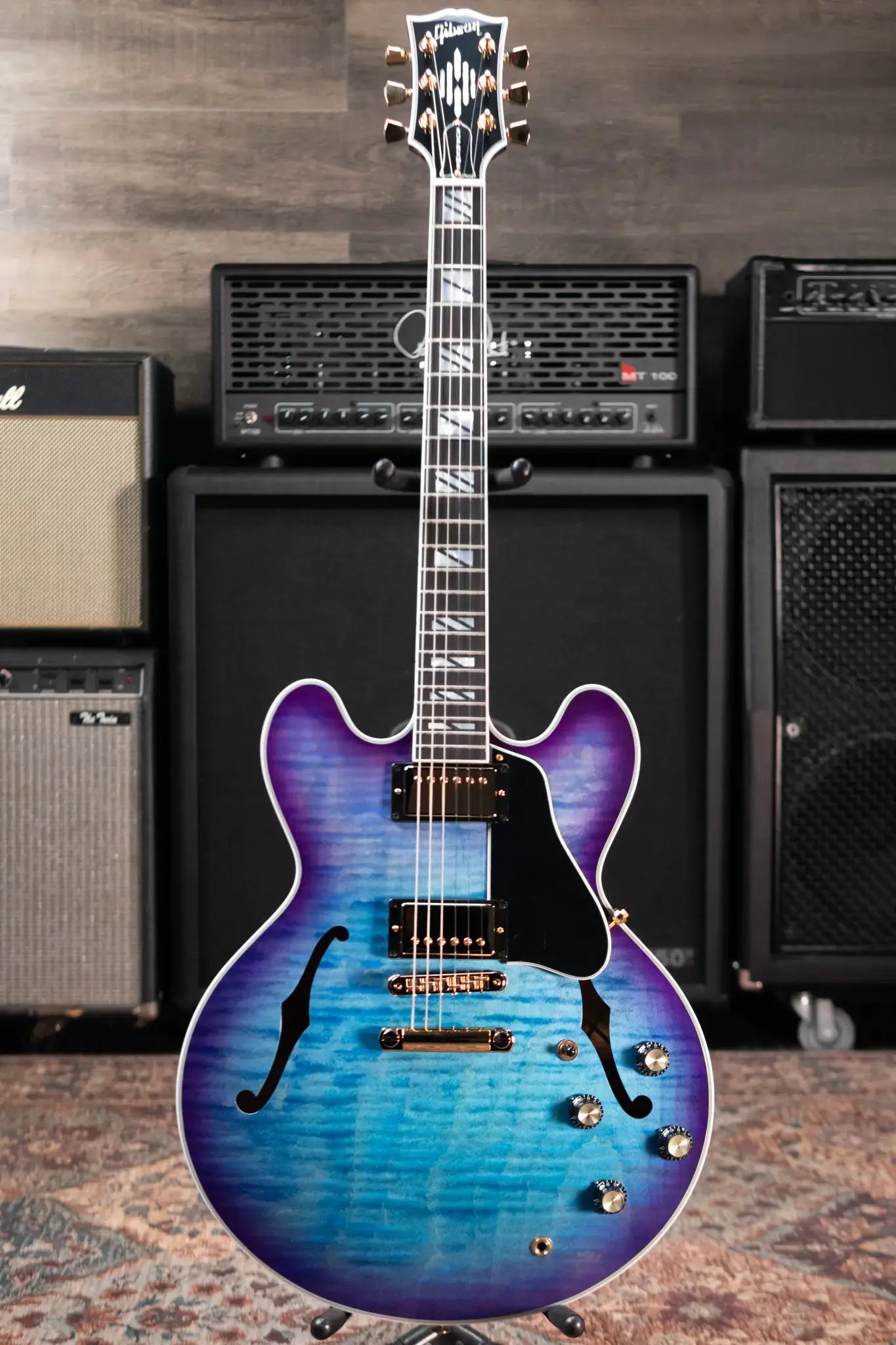 Gibson ES Supreme Semi-Hollow Electric Guitar - Blueberry Burst with Hardshell Case