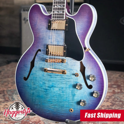 Gibson ES Supreme Semi-Hollow Electric Guitar - Blueberry Burst with Hardshell Case