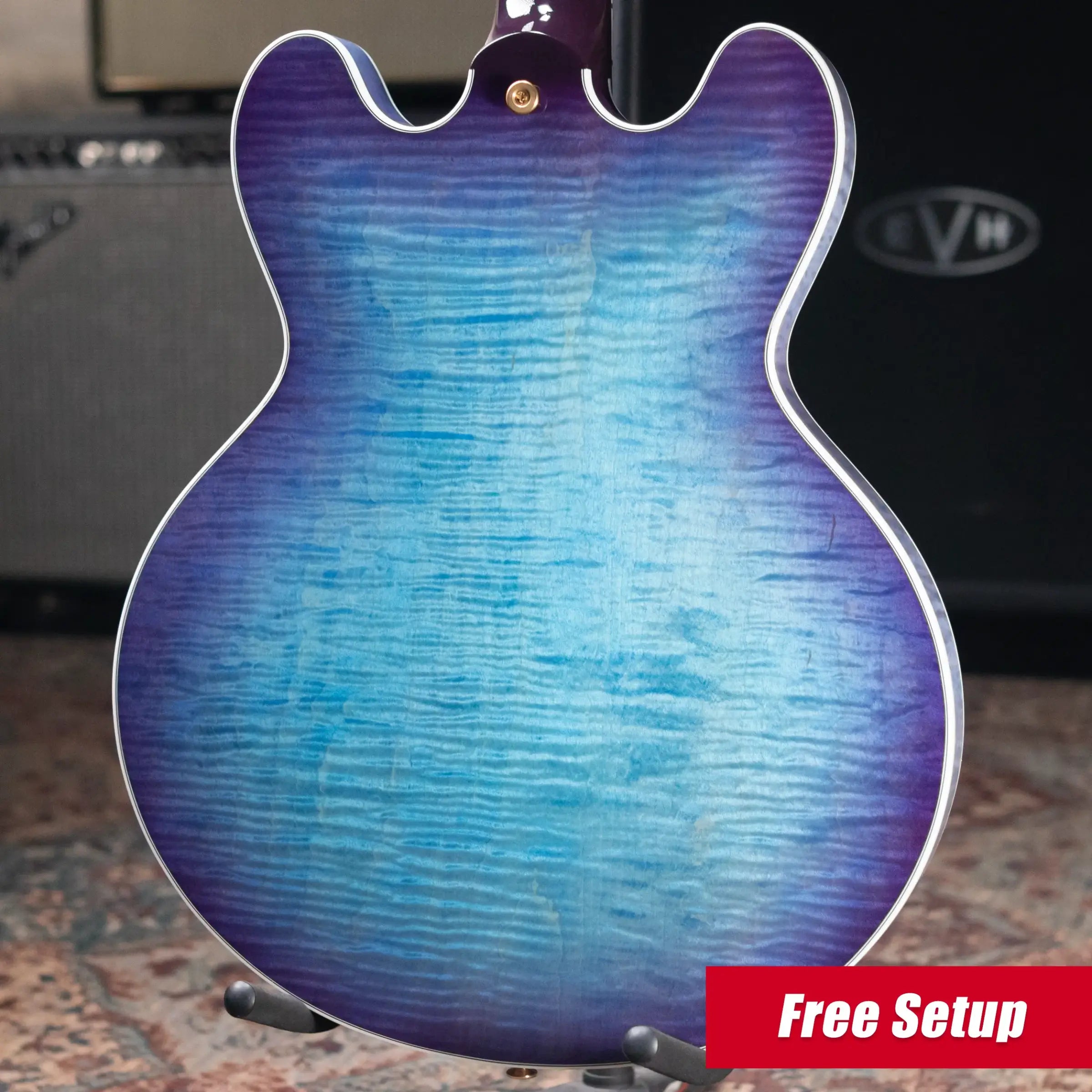 Gibson ES Supreme Semi-Hollow Electric Guitar - Blueberry Burst with Hardshell Case