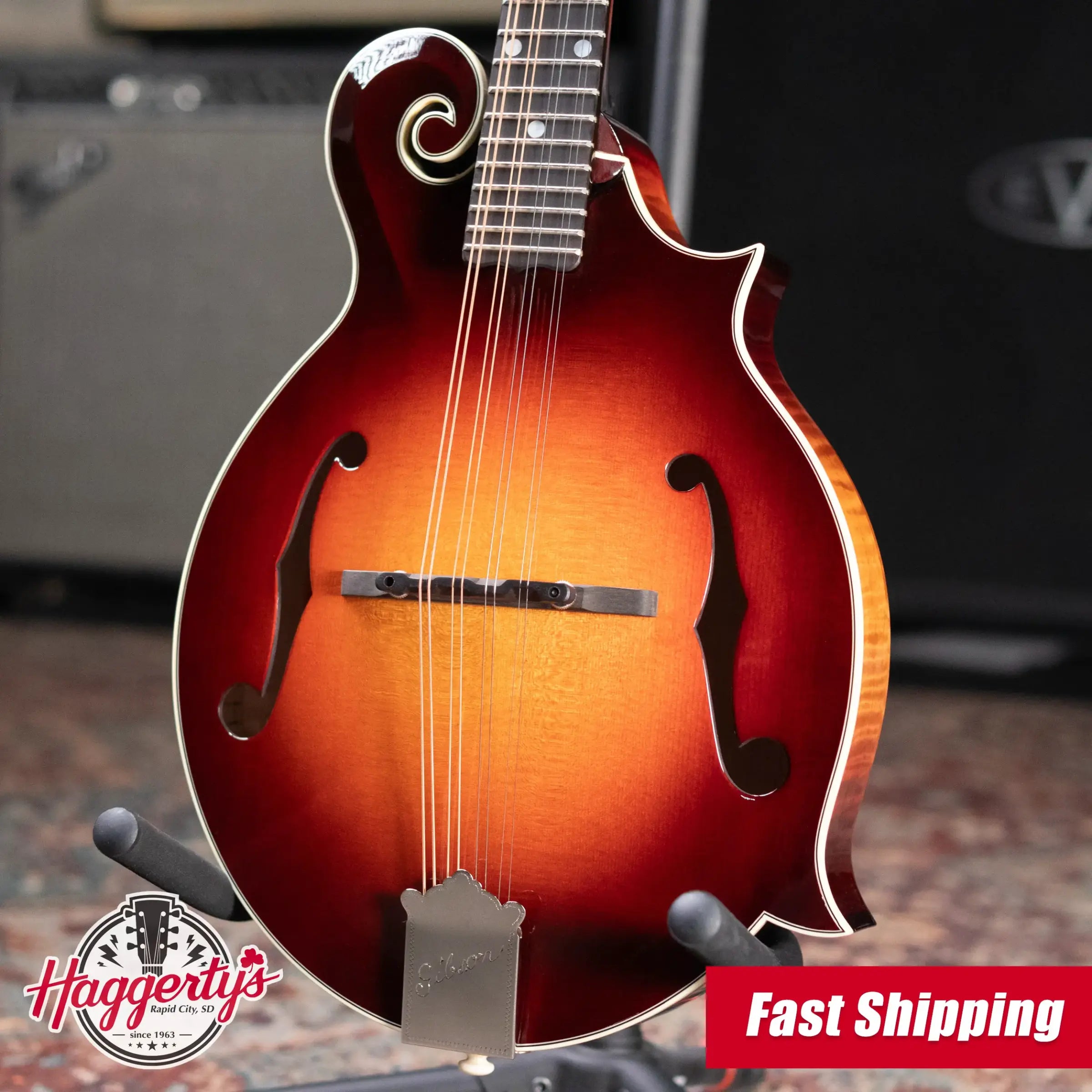 Gibson Custom F-5G Mandolin, Dark Burst with Hardshell Case - Used