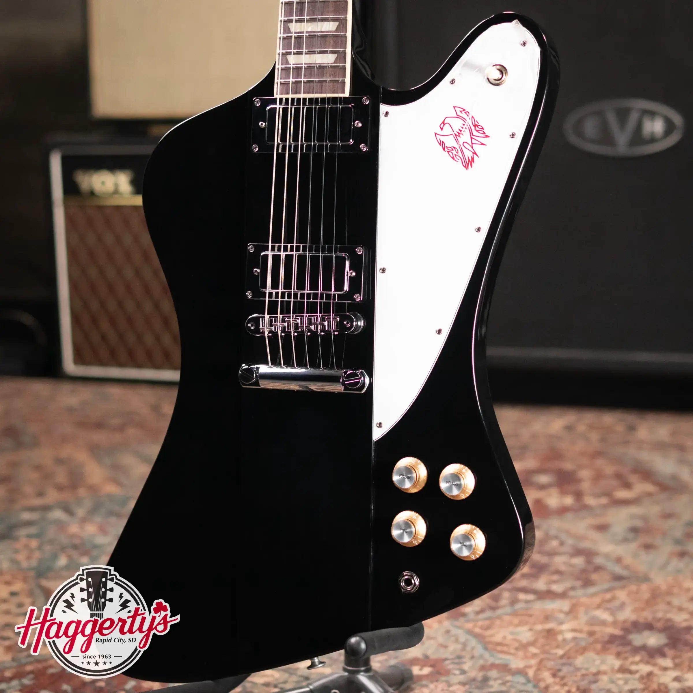 Gibson Firebird Platypus Electric Guitar - Ebony with Hardshell Case
