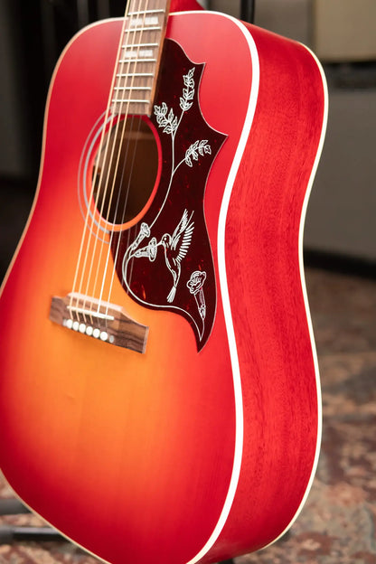 Gibson Hummingbird Special Acoustic/Electric Guitar - Satin Vintage Cherry Sunburst with Gig Bag