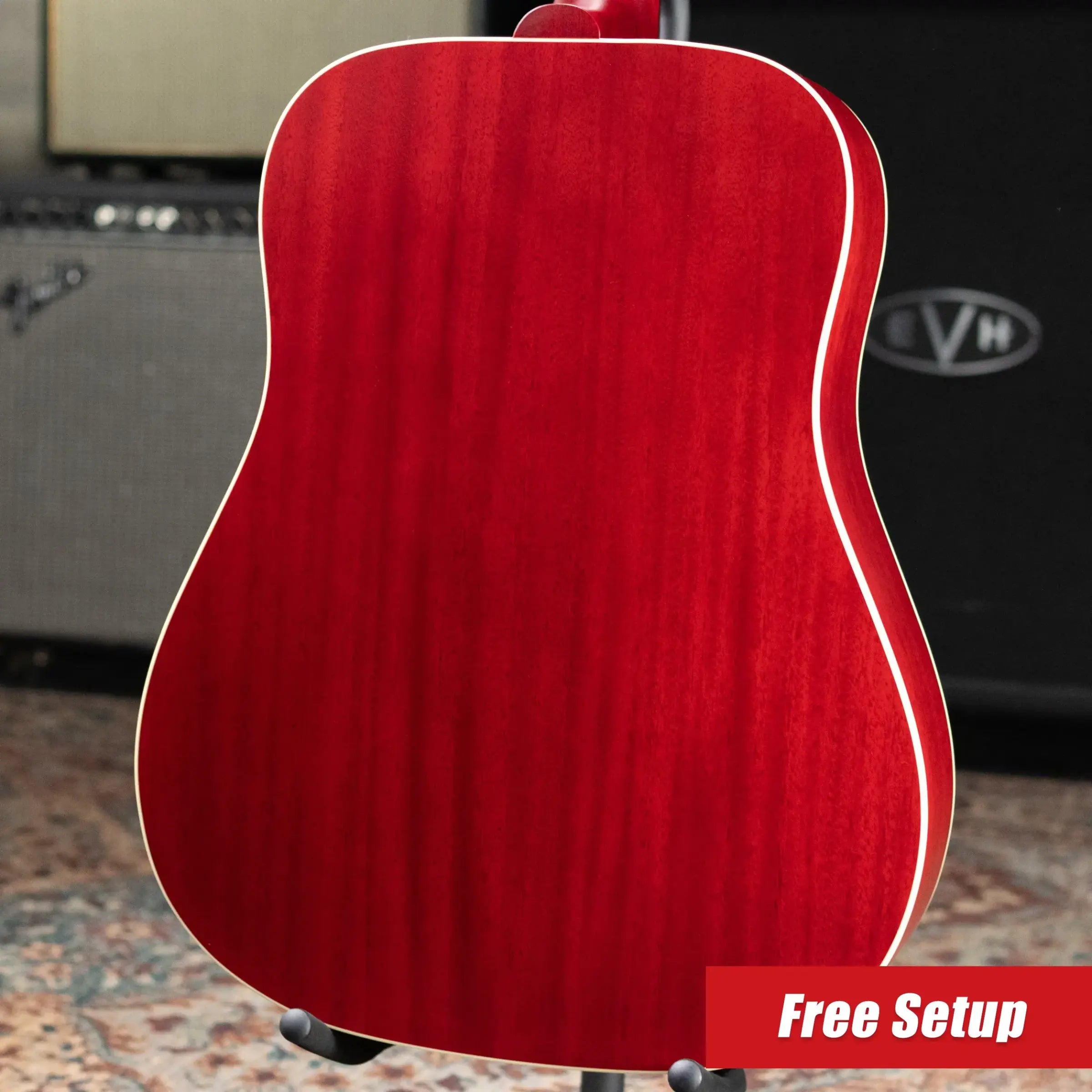Gibson Hummingbird Special Acoustic/Electric Guitar - Satin Vintage Cherry Sunburst with Gig Bag