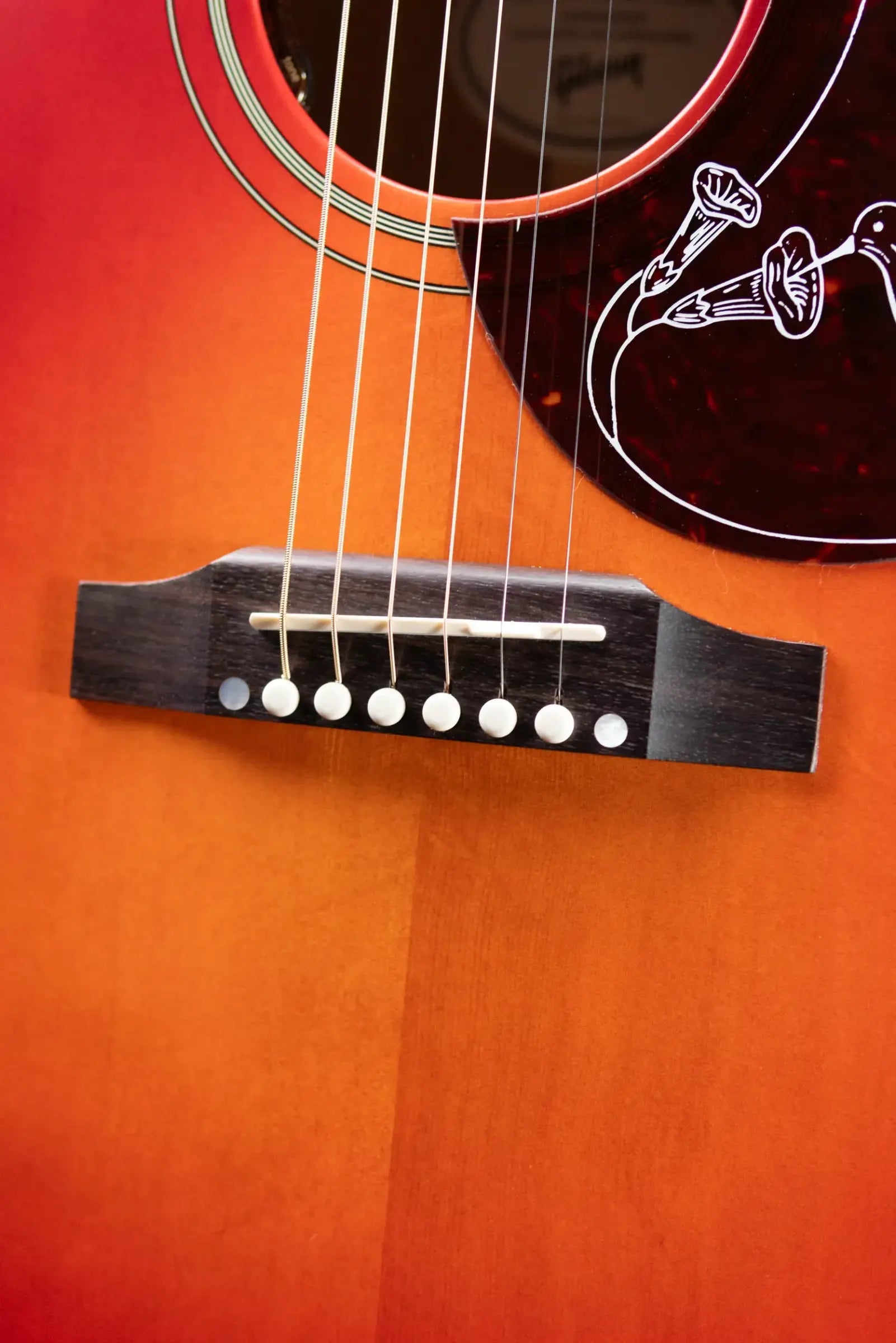 Gibson Hummingbird Special Acoustic/Electric Guitar - Satin Vintage Cherry Sunburst with Gig Bag