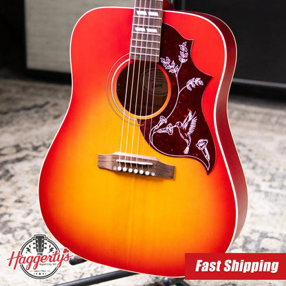 Gibson Hummingbird Special Acoustic/Electric Guitar - Satin Vintage Cherry Sunburst with Gig Bag
