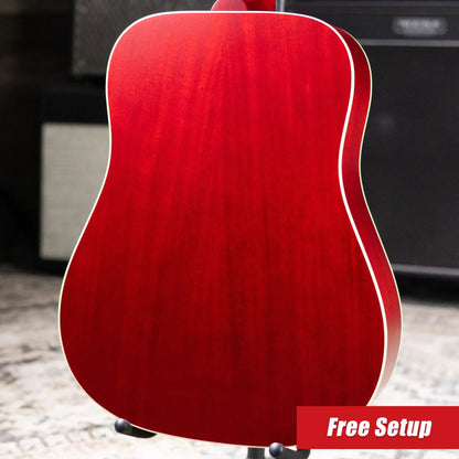 Gibson Hummingbird Special Acoustic/Electric Guitar - Satin Vintage Cherry Sunburst with Gig Bag