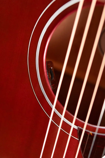Gibson Hummingbird Special Dreadnought Acoustic/Electric Guitar - Satin Wine Red with Gig Bag - Demo