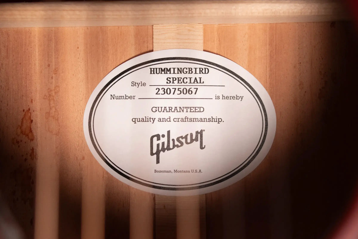 Gibson Hummingbird Special Dreadnought Acoustic/Electric Guitar - Satin Wine Red with Gig Bag - Demo