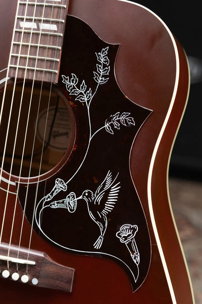 Gibson Hummingbird Special Dreadnought Acoustic/Electric Guitar - Satin Wine Red with Gig Bag - Used