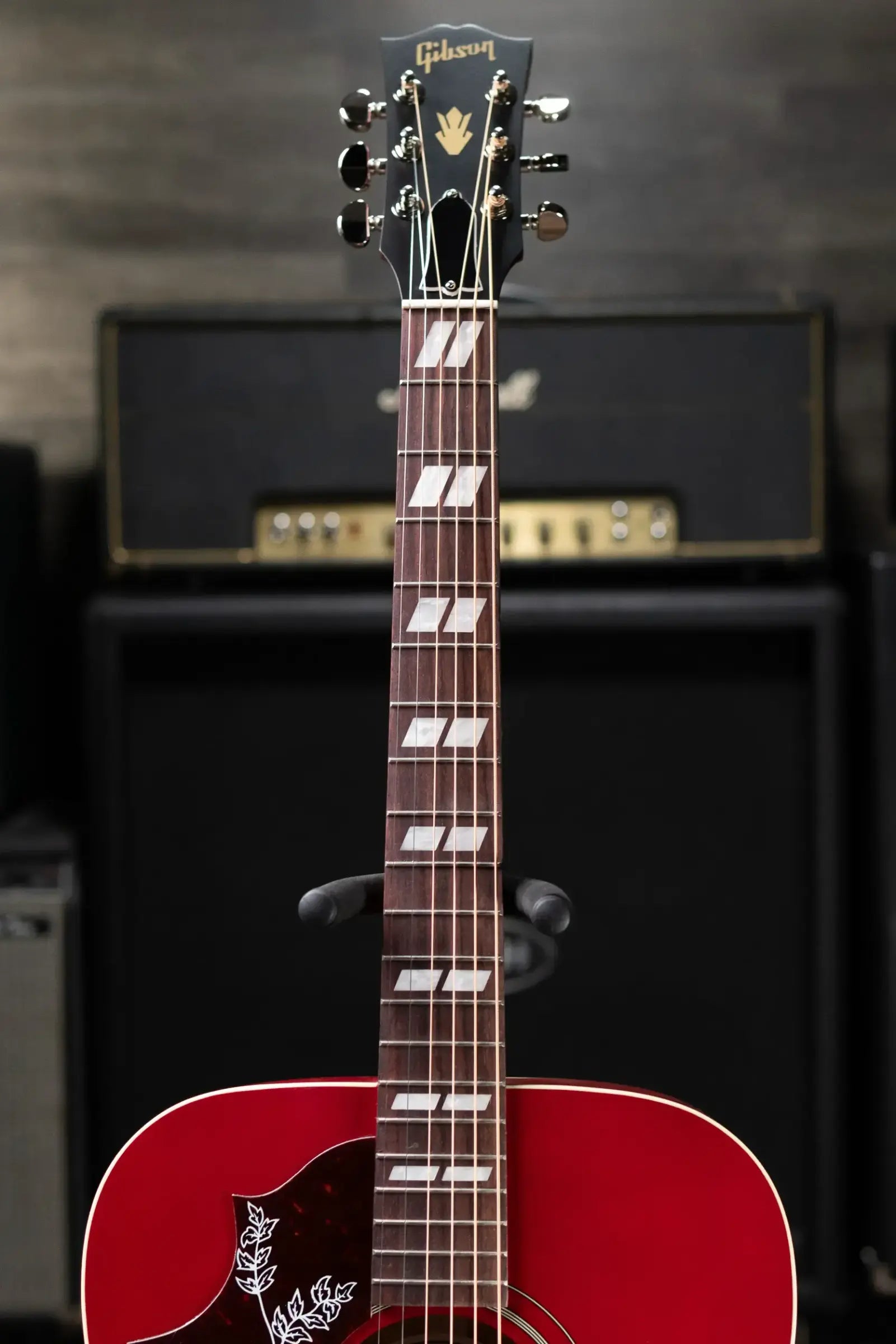 Gibson Hummingbird Special Left-Handed Acoustic/Electric Guitar - Satin Vintage Cherry Sunburst with Gig Bag
